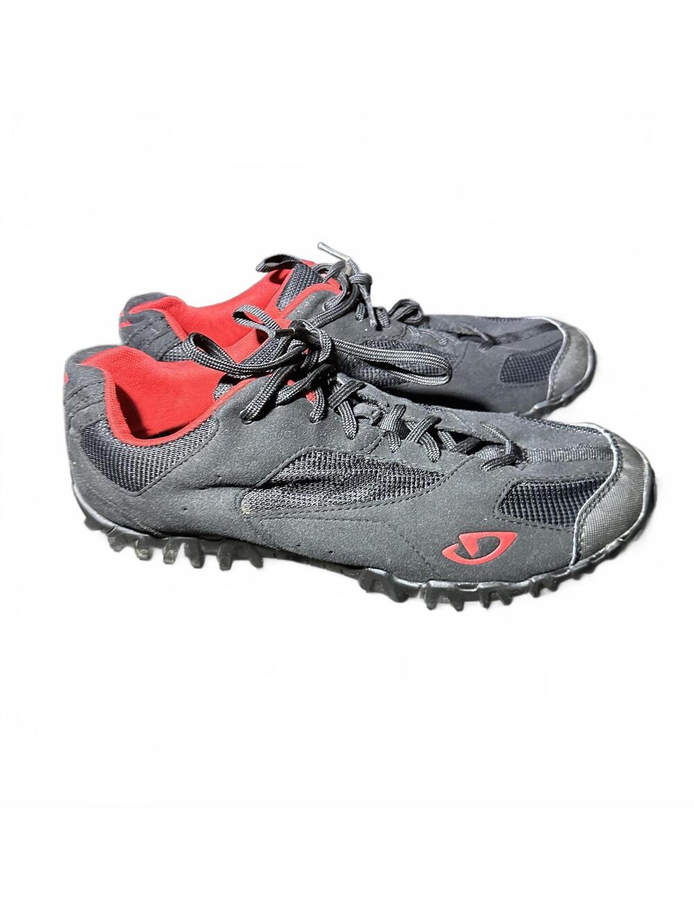 GIRO Junction Black Red Off Road Cleated Cycling Shoes 11